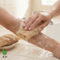Natural Loofah – Organic Full Body Exfoliating Loofah Sponge Eco-Friendly Spa Setting