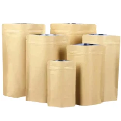 Kraft Paper With Aluminum Lamination Pouch 13x21cm