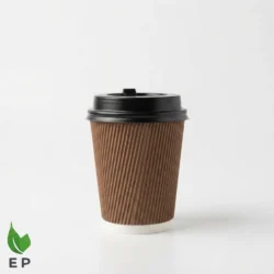 8oz Insulated Ripple Double Wall Paper Coffee Cup – Eco Product Pakistan