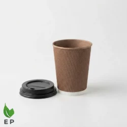 8oz Insulated Ripple Double Wall Paper Coffee Cup – Eco Product Pakistan