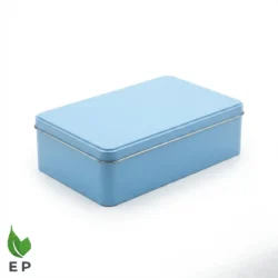 Blue Square Tin Box – Premium Metal Gift Box for Chocolates & Sweets