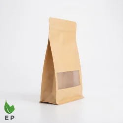 Bottom Side Gusseted Pouch With Window – Eco Product
