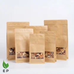 Bottom Side Gusseted Pouch With Window – Eco Product