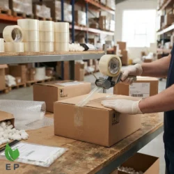Clear Packaging Tape – Extra Strong Adhesive Transparent Tape Roll