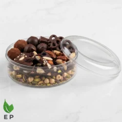 Crystal Bowl Round – Clear Transparent Food Storage & Gift Packaging by Eco Product Pakistan