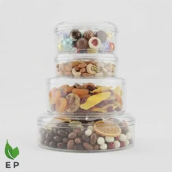 Crystal Bowl Round – Clear Transparent Food Storage & Gift Packaging by Eco Product Pakistan