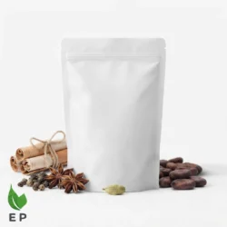 White Kraft Paper With Aluminium Lamination Standup Pouch – Eco Product