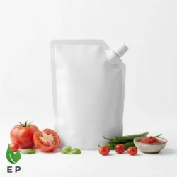 White Matte Standup Spout Pouch – Eco Product