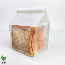 White Side Gusseted Flat Bottom Pouch for Cookies & Bakery – Eco Product