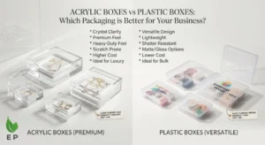 Acrylic Boxes vs Plastic Boxes: Which Packaging Is Better for Your Business?