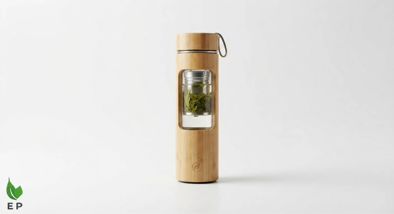550ml Bamboo Water Bottle with Tea Infuser: Your Perfect Eco Travel Companion